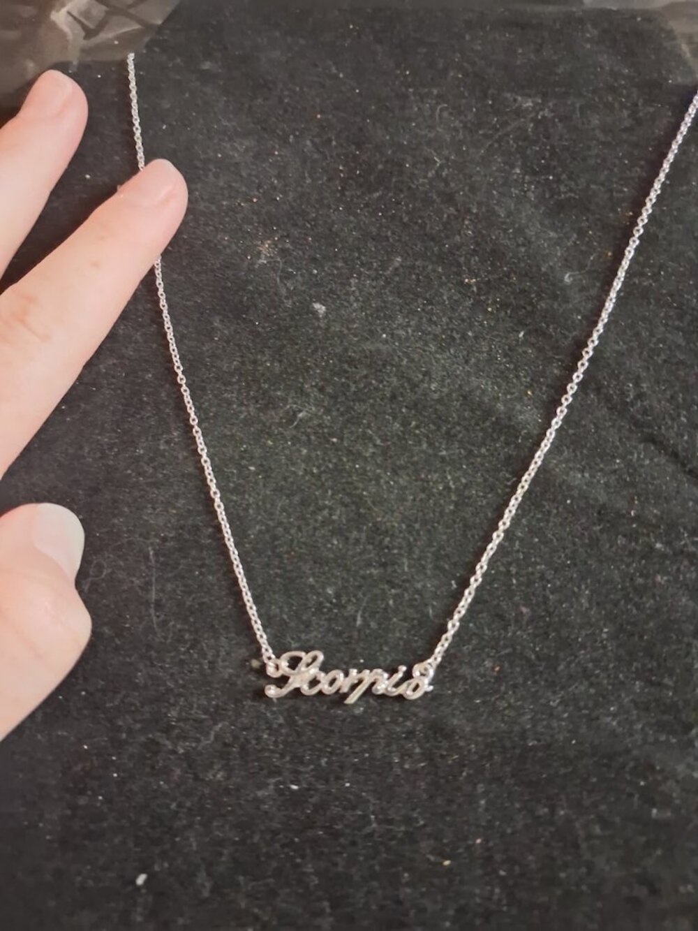 18 inch Claire's Scorpio necklace